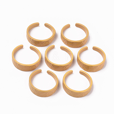 Spray Painted Alloy Cuff Rings X-RJEW-T011-12-RS-1