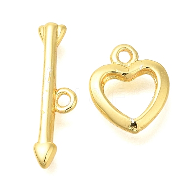 Brass Toggle Clasps KK-B121-04G-1