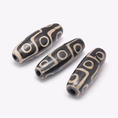 Tibetan Style 9-Eye dZi Beads  TDZI-G009-F01-1