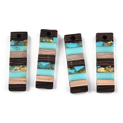Translucent Resin & Walnut Wood Pendants RESI-TAC0017-47-A02-1
