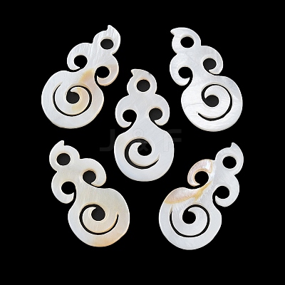 Natural Freshwater Shell Pendants BSHE-Z003-22-1