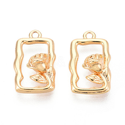 Brass Pendants KK-N267-11G-1