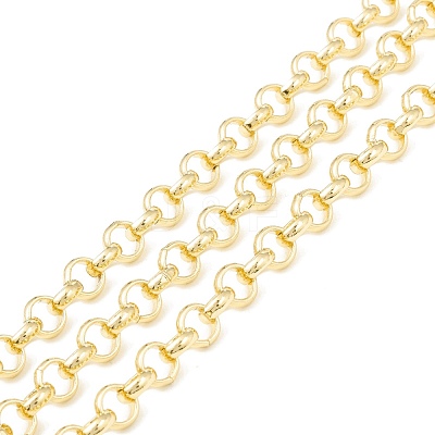 3.28 Feet Rack Plating Brass Rolo Chains X-CHC-B021-02G-1