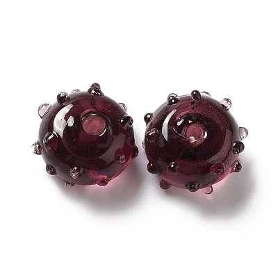 Handmade Bumpy Lampwork Beads LAMP-E023-06C-1