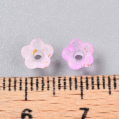 Frosted Transparent Acrylic Beads OACR-N137-72D-1