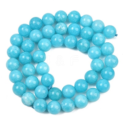 Dyed Natural White Jade Beads Strands GG-CBAD029-A07-8mm-1