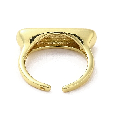 Rack Plating Brass Finger Ring RJEW-C072-05G-1