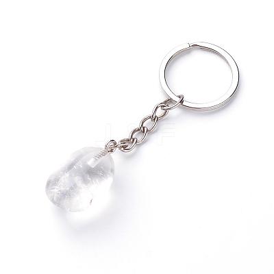 Natural Crystal Keychain G-Q484-D10-1