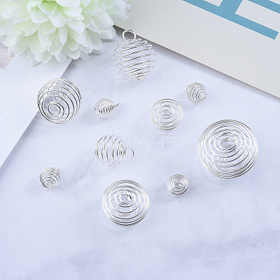 40Pcs 4 Sizes Iron Wire Pendants IFIN-CJ0001-40S-1