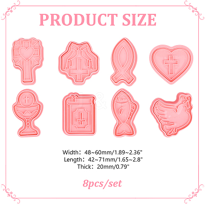 Halloween PP Plastic Cookie Cutters DIY-HY0003-56C-1