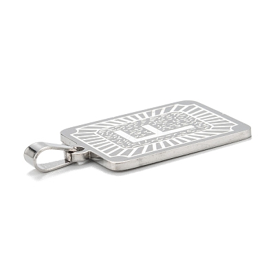 Non-Tarnish 304 Stainless Steel Pendants STAS-K216-48F-P-1