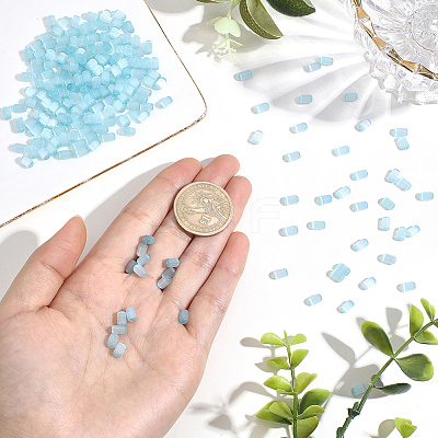 600Pcs Drawbench Style Glass Seed Beads SEED-PA0001-25A-1