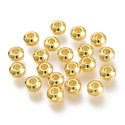 Brass Spacer Beads KK-P189-09G-1
