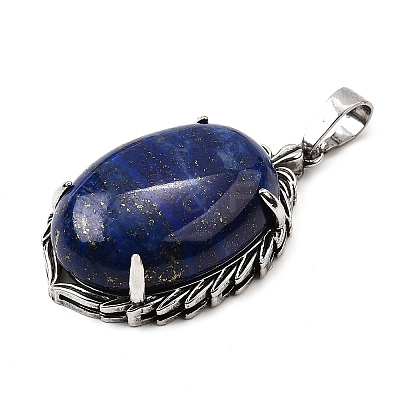 Dyed Natural Lapis Lazuli Pendants G-Q350-02I-1