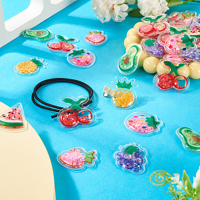 35Pcs 7 Styles PVC Plastic Cabochons KY-TA0001-43-1