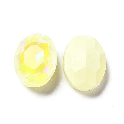 Mocha Fluorescent Style Glass Rhinestone Cabochons GGLA-M005-01B-226MK-1