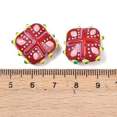 Glass Imitation Jade Beads GLAA-L051-03H-1