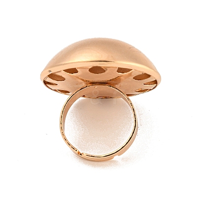 Light Gold Alloy Adjustable Rings for Women RJEW-K260-07G-1