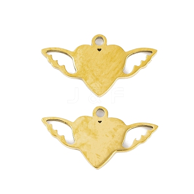 5Pcs 201 Stainless Steel Pendants STAS-M056-05G-1