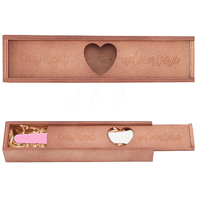 1Pc Rectangle Wooden Pregnancy Test Keepsake Slider Boxes CON-WR0001-18-1