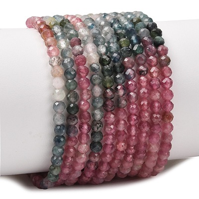 Gradient Color Natural Multicolor Tourmaline Beads Strands G-D110-A02-03-1