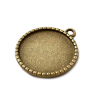 Tibetan Style Pendant Cabochon Settings LS-TIBEP-K020-06AB-NF-1