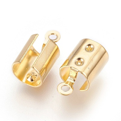 304 Stainless Steel Folding Crimp Ends X-STAS-P207-04G-B-1