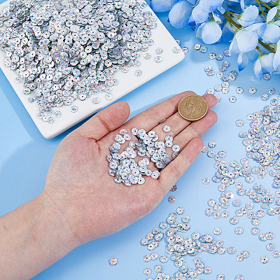 100G PVC Paillette Beads DIY-DC0003-71A-1