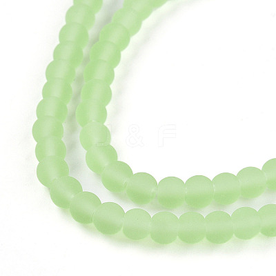 Transparent Glass Beads Strands GLAA-T032-T4mm-MD17-1