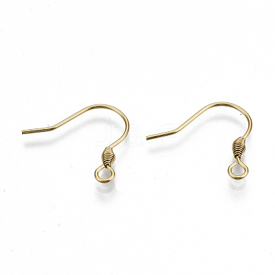 304 Stainless Steel Earring Hooks STAS-S111-011G-NR-1