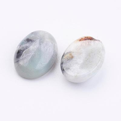 Natural Flower Amazonite Cabochons G-K217-01B-1