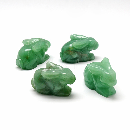 Bunny Natural Green Aventurine Home Display Decorations G-R414-14D-1