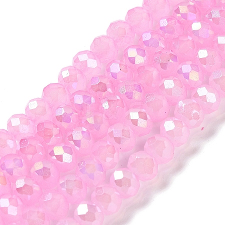 Baking Electroplate Glass Beads Strands LS-DGLA-A039-J10mm-B18-1