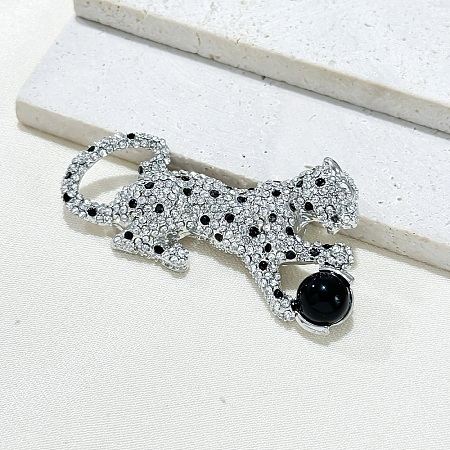 Leopard Plastic Brooch PW-WG74144-01-1