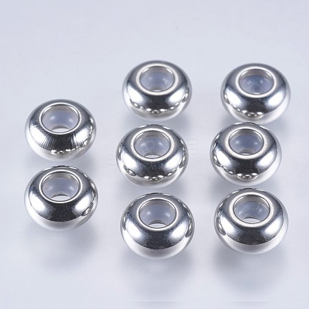 202 Stainless Steel Beads A-STAS-F145-06P-F-1