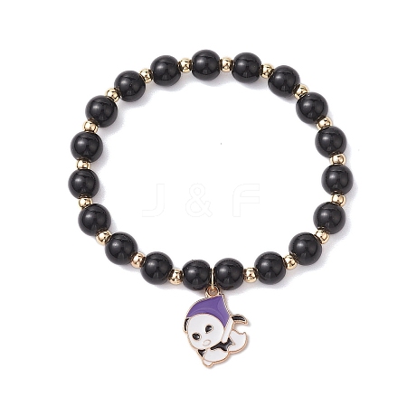 Alloy Enamel Charm Bracelets BJEW-JB10851-03-1