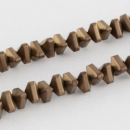 Electroplate Non-magnetic Synthetic Hematite Beads Strands X-G-R208-01-1