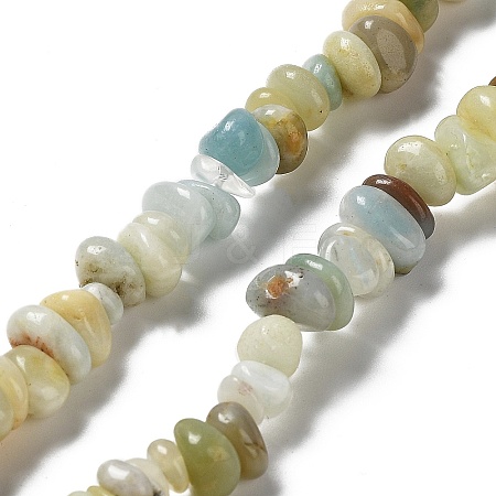 Natural Flower Amazonite Beads Strands G-M205-91-1