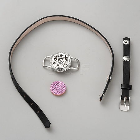 PU Leather Cord Bracelets BJEW-WH0023-35A-1