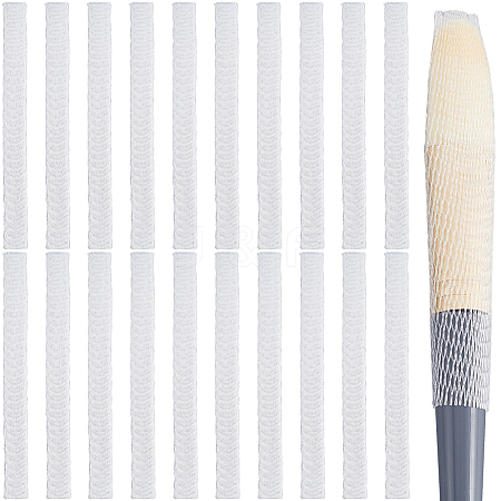 200Pcs PE Makeup Brush Protector Reusable Expandable Mesh Cover MRMJ-GF0001-51E-1