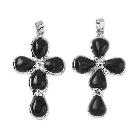 Natural Obsidian Pendants GG-CBA9F30-02P-15-1