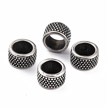 304 Stainless Steel European Beads STAS-B011-09AS-1