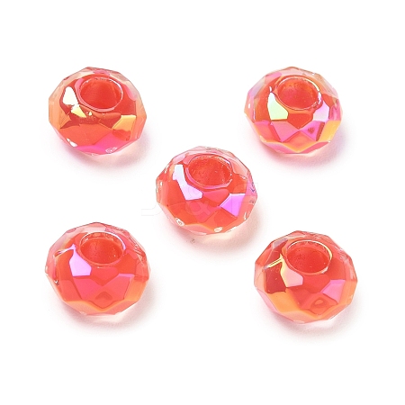 Electroplate Transpant Resin European Beads RE-CBAFF00-02B-1