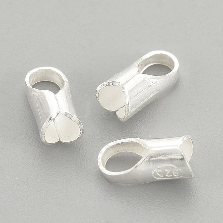 925 Sterling Silver Ends Caps STER-S002-28-1
