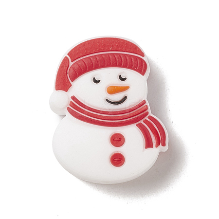 Christmas Silicone Focal Beads SIL-G003-F02-A-1