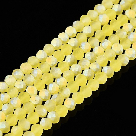 Transparent Glass Beads Strands EGLA-A044-T2mm-MB29-1