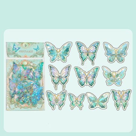 20Pcs Colorful Bow PET  Stickers PW-WG16C95-06-1