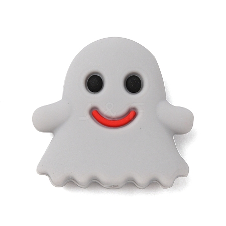 Ghost Food Grade Silicone Beads SIL-WH0002-77D-1