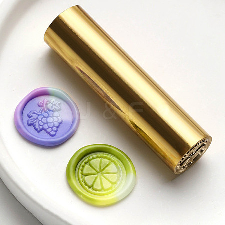 Double-Sided Engraving Wax Seal Brass Stamp AJEW-C031-02B-1