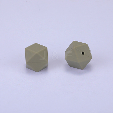 Hexagonal Silicone Focal Beads LS-SI-JX0020A-113-1